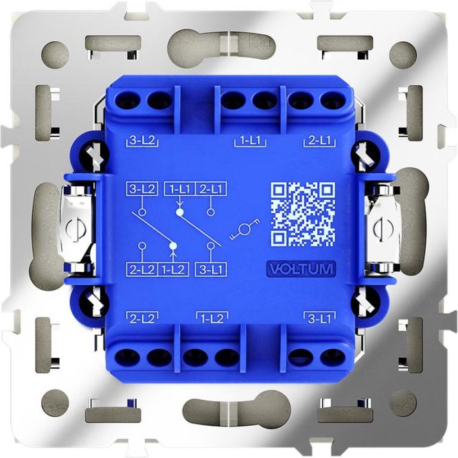 Переключатель проходной 2-кл. СП S70 10А механизм шелк Voltum VLS020304