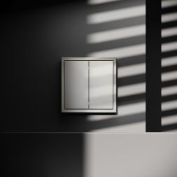 Переключатель проходной 2-кл. СП S70 10А механизм шелк Voltum VLS020304