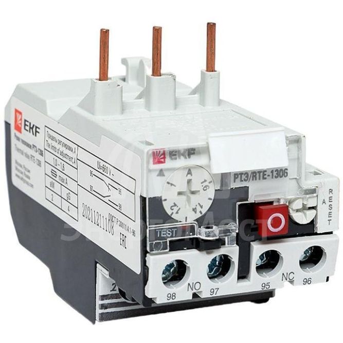 Реле тепл. РТЭ 1306 1-1.6А EKF rel-1306-1-1.6