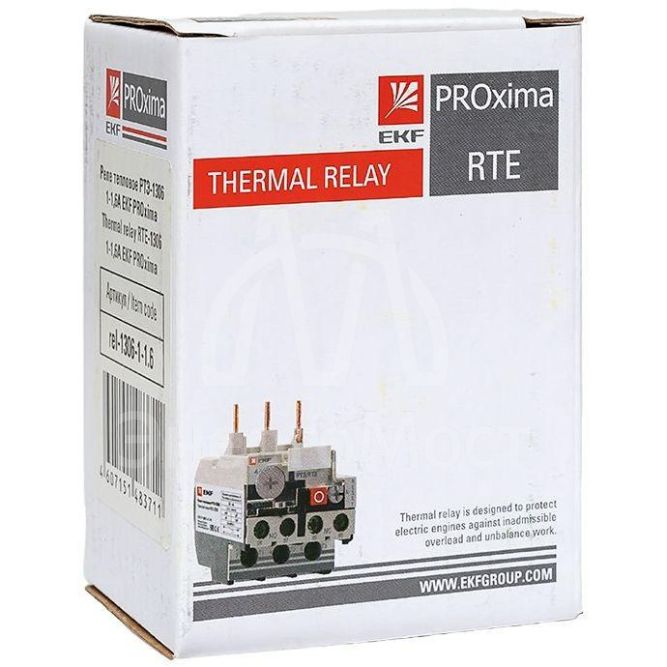 Реле тепл. РТЭ 1306 1-1.6А EKF rel-1306-1-1.6