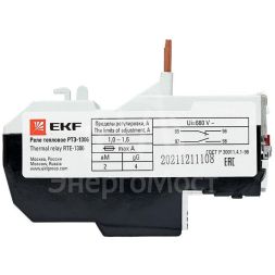 Реле тепл. РТЭ 1306 1-1.6А EKF rel-1306-1-1.6