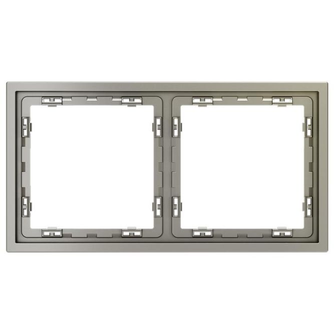 Рамка 2-м S70 пластик. шелк Voltum VLS100204