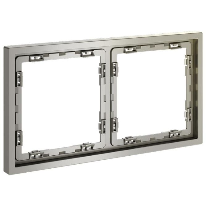 Рамка 2-м S70 пластик. шелк Voltum VLS100204