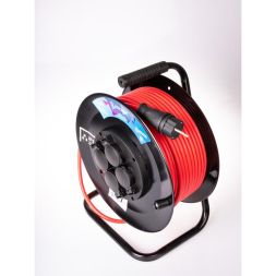 Удлинитель на катушке 4х50м с заземл. 16А IP44 ПВС 3х2.5 Космос YKKsm50m-4g-Z(2.5)IP