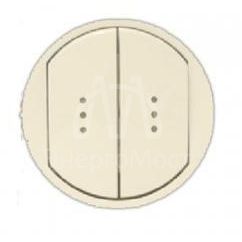 Панель лицевая Celiane для переключателя 2-кл. с инд. сл. кость Leg 066211