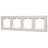 Рамка 4-местн. горизонт. VESNA жемчуж./бел. перламутр LEZARD 742-3000-149