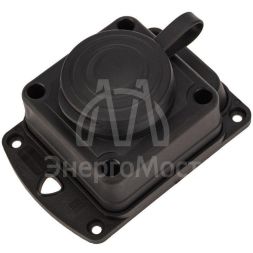 Розетка штепсельная влагозащ. стационарная ОУ 16А IP44 230В 2P+PE каучук PROCONNECT 111-111-4