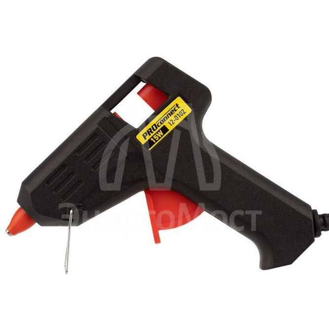 Пистолет клеевой 15Вт малый (блист.) PROCONNECT 12-0102