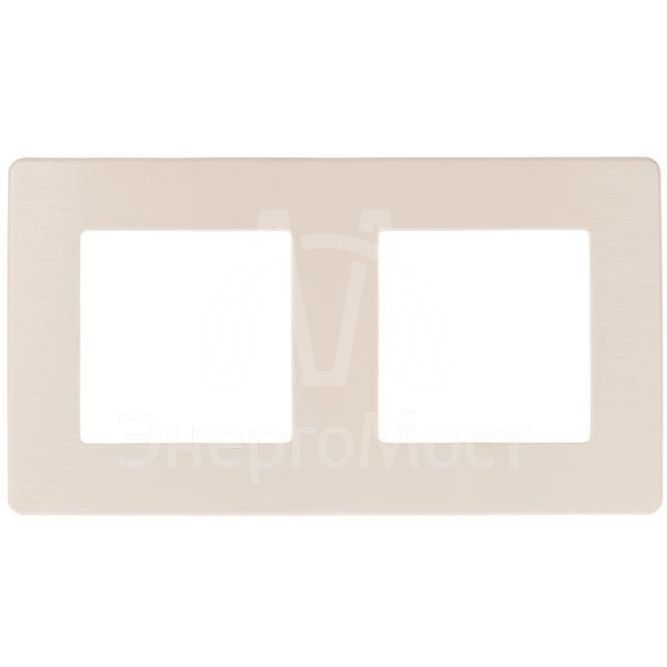 Рамка 2-м 12-5102-02 сатин сл. кость Эра Б0052510