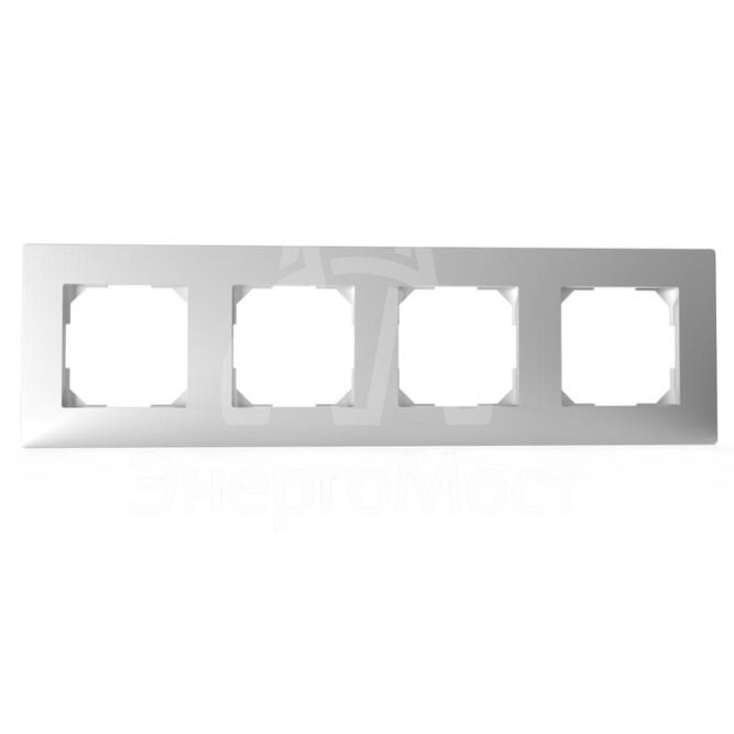Рамка 4-м Pixel универс. алюм. TOKOV ELECTRIC TKE-PX-RM4-C03