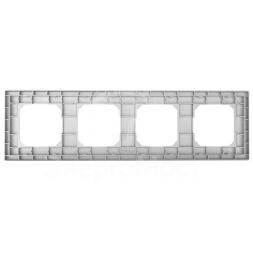 Рамка 4-м Pixel универс. алюм. TOKOV ELECTRIC TKE-PX-RM4-C03