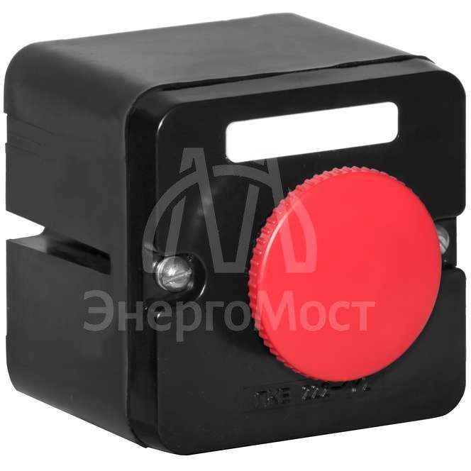 Пост кнопочный ПКЕ-222/1 &amp;quot;Стоп&amp;quot; красн. гриб. Электродеталь ПКЕ-222/1.1К.С.Гр