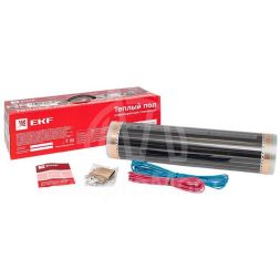 Комплект &amp;quot;Теплый пол&amp;quot; (пленка) 1100Вт 5кв.м шир. 0.5м инфракрасный EKF Ik-220-1100/0.5-5