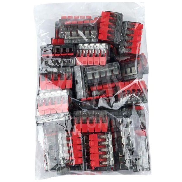 Клемма строительно-монтажная СМК 221-415 5-проводная 0.2-4.0кв.мм (уп.50шт) PROxima EKF plc-smk-221-415