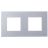 Рамка 2-м 4мод. Zenit серебристый ABB 2CLA227200N1301