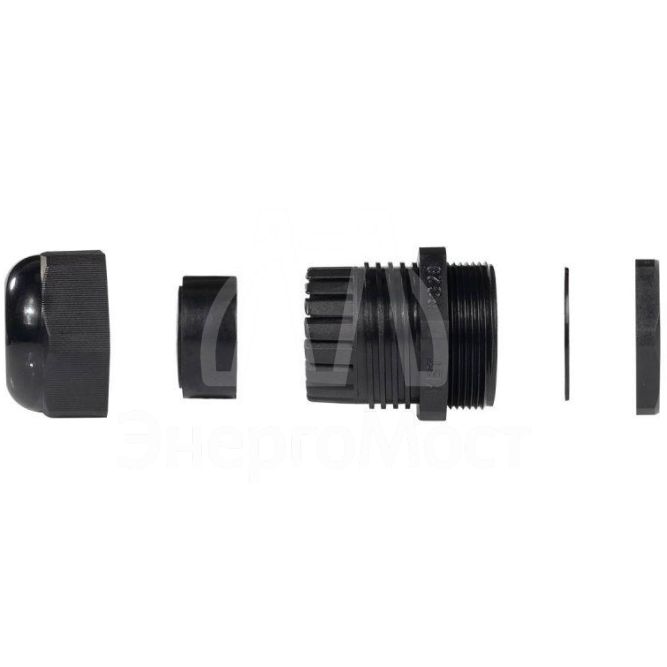 Ввод кабельный пластиковый PG 36 (22-32 мм) черн. (уп.25шт) Fortisflex 88648