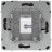 Розетка компьютерная 1-м KANT RJ45 кат.5E без шторки черн. уголь DKC 7012663