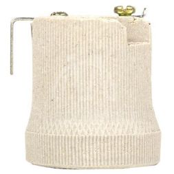 Патрон керамический E27 с держателем EKF LHCe-E27-h