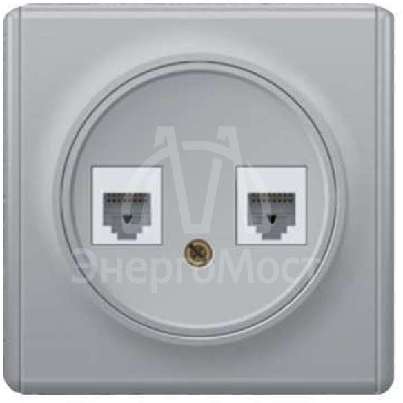Механизм розетки комп. 2-м СП Florence RJ45 кат.5e сер. 1E20901302 OneKeyElectro 2172841