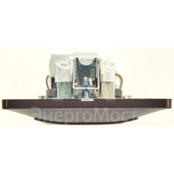 Розетка 1-м Glossa 16А с заземл. в сборе шоколад SchE GSL000842