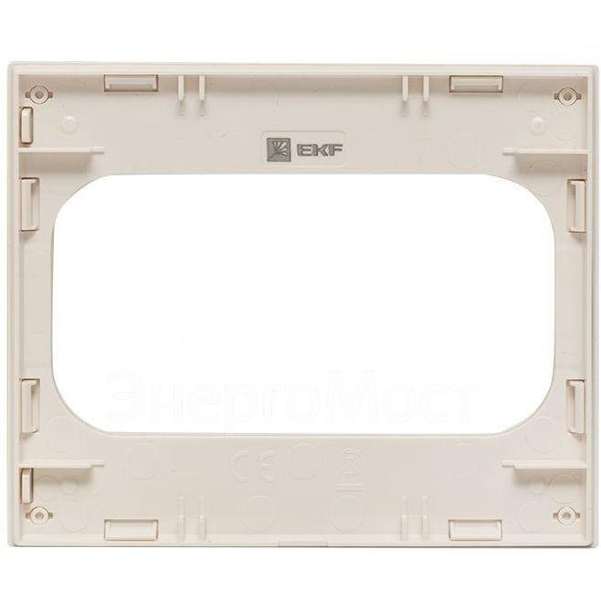 Рамка для розетки 2-м Стокгольм бел. PROxima EKF EYM-G-304-10