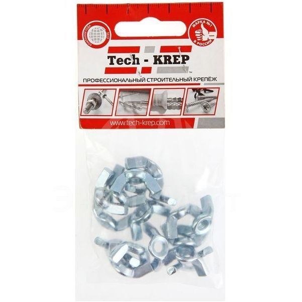 Гайка барашковая DIN 315 M6 (уп.16шт) Tech-KREP 111275