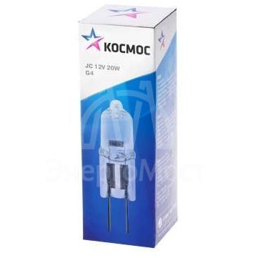 Лампа галогенная JC 20Вт G4 12В Космос LKsmJC12V20W