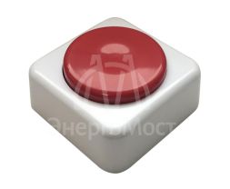 Кнопка звонка (выключатель для бытовых электрических звонков) Тритон ВЗ1-01 красн
