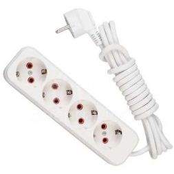 Удлинитель 4х2м с заземл. 16А IP20 LEZARD 720-0402-401