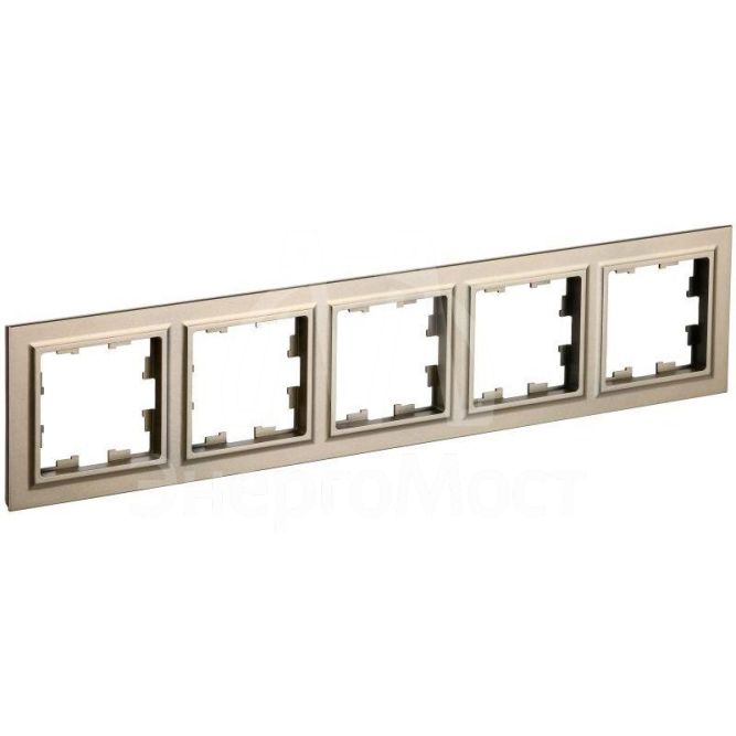 Рамка 5-м BRITE РУ-5-БрШ шампань IEK BR-M52-K37