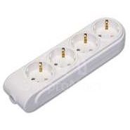 Колодка удлинителя 4-м с заземл. защ. шторки Makel N4210000