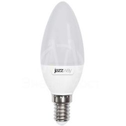 Лампа светодиодная PLED-SP C37 7Вт свеча 3000К тепл. бел. E14 530лм 230В JazzWay 1027818-2
