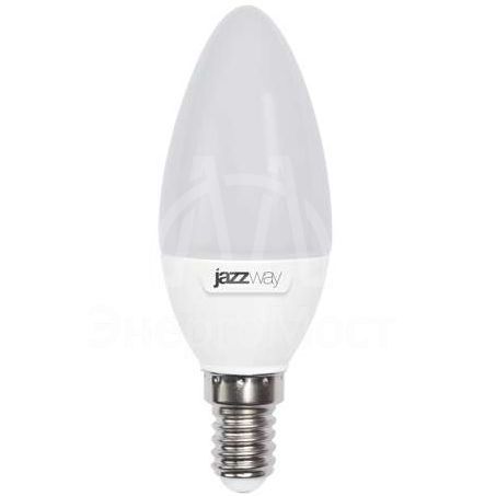Лампа светодиодная PLED-SP C37 7Вт свеча 3000К тепл. бел. E14 530лм 230В JazzWay 1027818-2