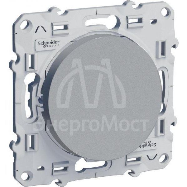 Механизм выключателя 1-кл. СП Odace 10А IP21 (сх. 1) алюм. SchE S53R201