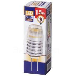 Лампа светодиодная PLED-G4 1.5Вт капсульная 5500К холод. бел. G4 90лм 12В JazzWay 1007070
