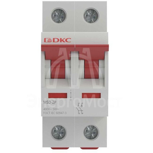 Выключатель нагрузки модульный 2п 63А MSD YON MSD-2P63