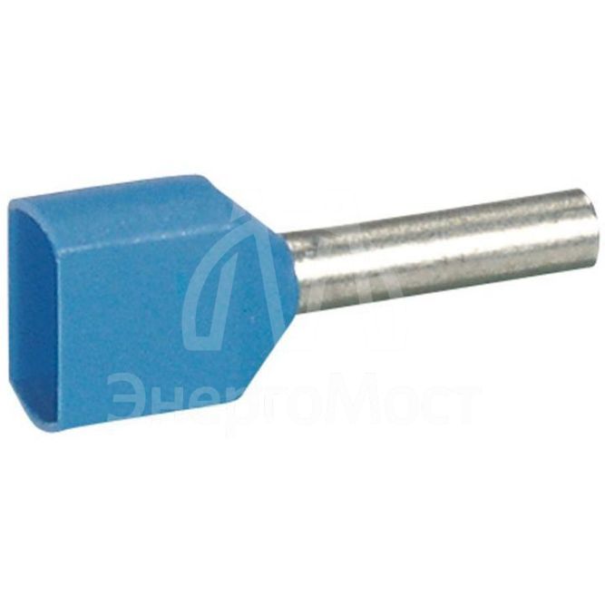 Наконечник кабельный изолир. двойн. Starfix 2х0.75кв.мм син. Leg 037687