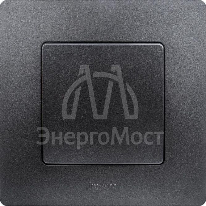 Механизм выключателя 1-кл. СП Etika 10А IP20 250В 10AX авт. зажимы антрацит Leg 672601