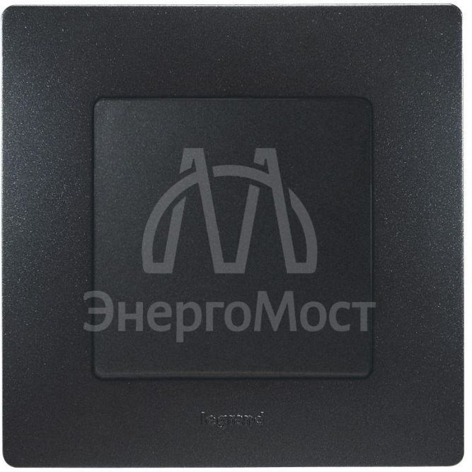 Механизм выключателя 1-кл. СП Etika 10А IP20 250В 10AX авт. зажимы антрацит Leg 672601