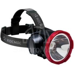 Фонарь светодиодный аккум. налобный H5W 2 режима 5Вт LED 2А.ч зарядка от USB КОСМОС KOCAccuH5WLED