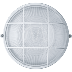 Светильник ЛОН 94 803 NBL-R2-60-E27/WH 1х60Вт E27 IP54 (аналог НПБ 1302 бел. круг с решеткой 60Вт) Navigator 94803