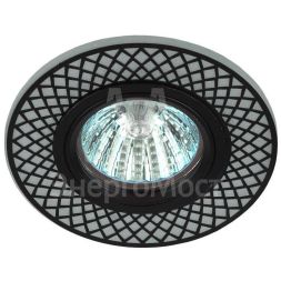 Светильник DK LD42 WH/BK MR16 точечный; декор со светодиодной подсветкой бел./черн. ЭРА Б0037381