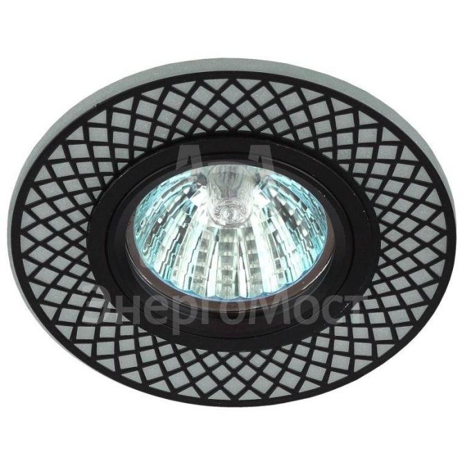 Светильник DK LD42 WH/BK MR16 точечный; декор со светодиодной подсветкой бел./черн. ЭРА Б0037381