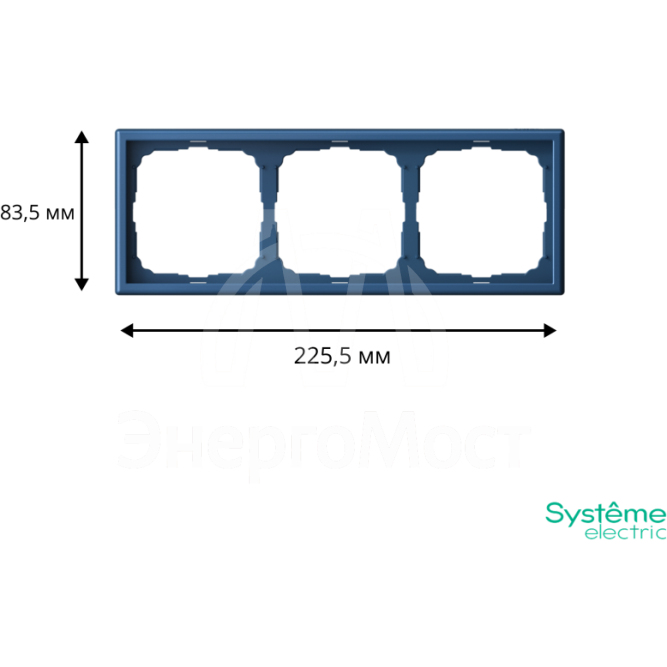 Рамка 3-м ArtGallery универс. аквамарин SE GAL001103