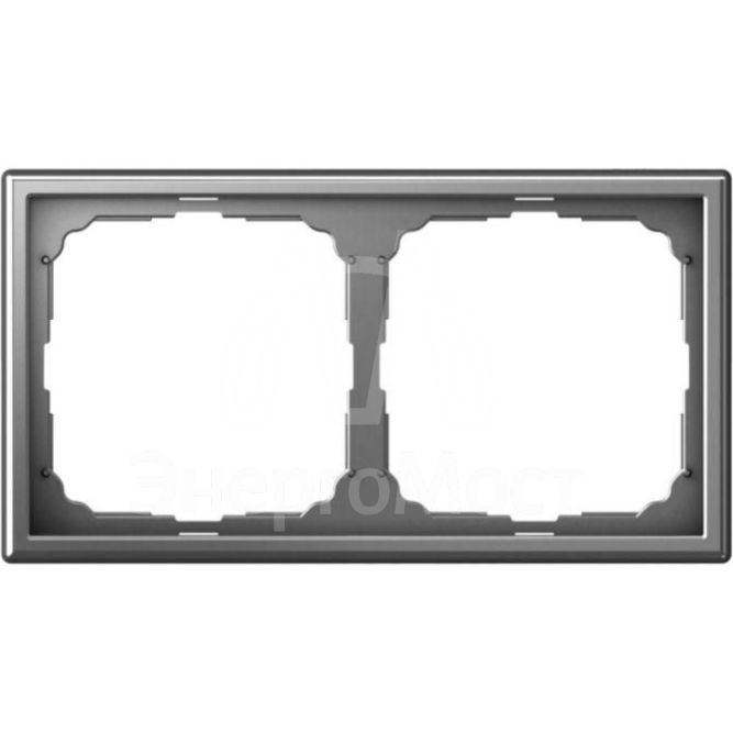 Рамка 2-м ArtGallery универс. сталь SE GAL000902