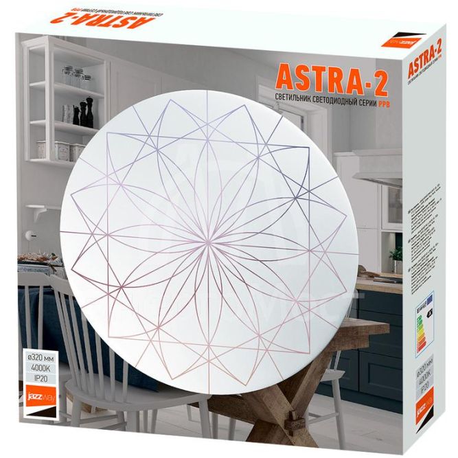 Светильник светодиодный бытовой настенно-потолочный  PPB ASTRA-2  24Вт 4000К IP20 D320х60 Jazzway 5027022