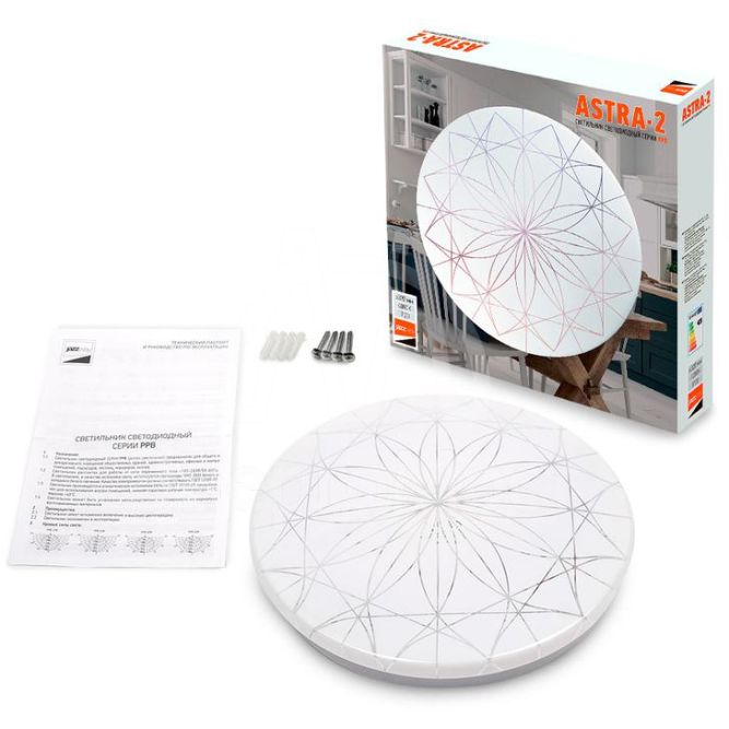 Светильник светодиодный бытовой настенно-потолочный  PPB ASTRA-2  24Вт 4000К IP20 D320х60 Jazzway 5027022