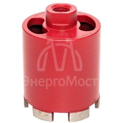 Коронка алмазная для дрелей с микроударом (верхнее пылеудаление) DCH-72MHS Micro Hit Laser M16 Professional EKF dch-72-mhs-m16