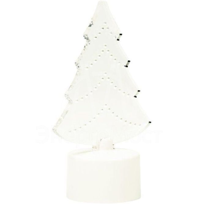 Фигура светодиодная &amp;quot;Елочка&amp;quot; на подставке (батарейки 3хAG13(LR44) в компл.) 10см 1LED IP20 4.5В RGB NEON-NIGHT 501-045