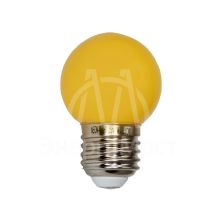 Лампа светодиодная 1Вт 5LED Шар d45 E27 желт. Neon-Night 405-111